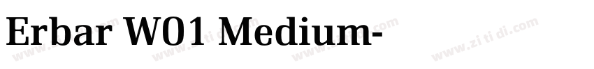 Erbar W01 Medium字体转换